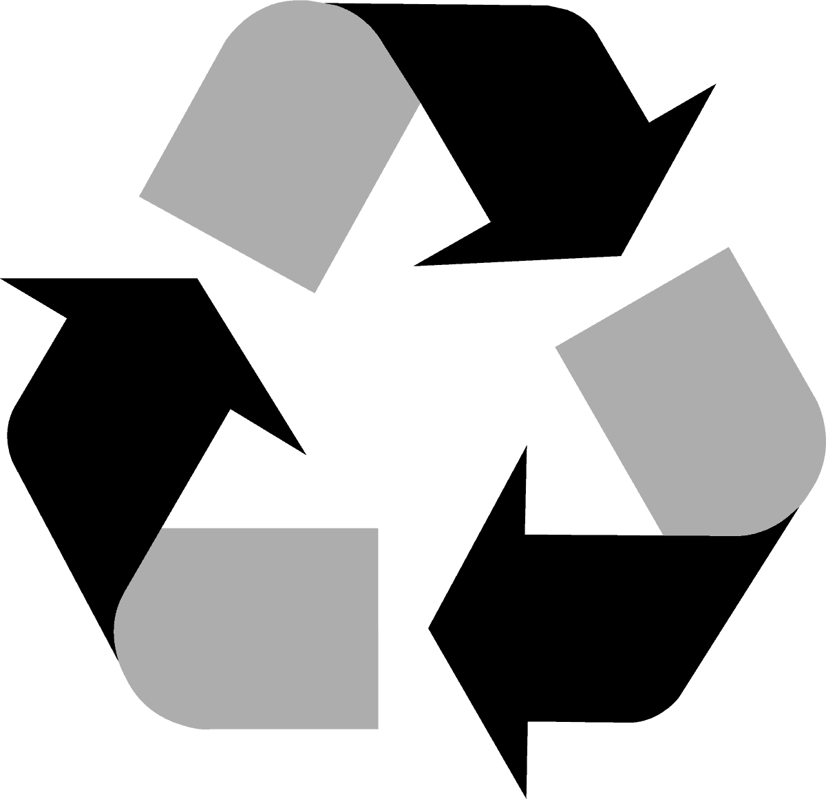 Abfall Recycling Symbol isometrisch Vektor. Müll können mit