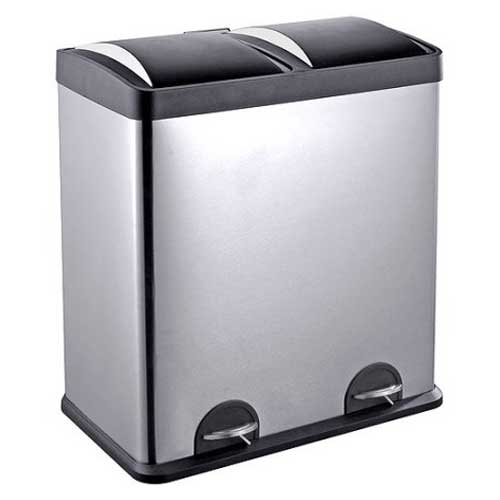 Best Dual Trash Cans Top 10 Two Compartment Recycling Bins Dual Trash Can Step N Sort Pedal