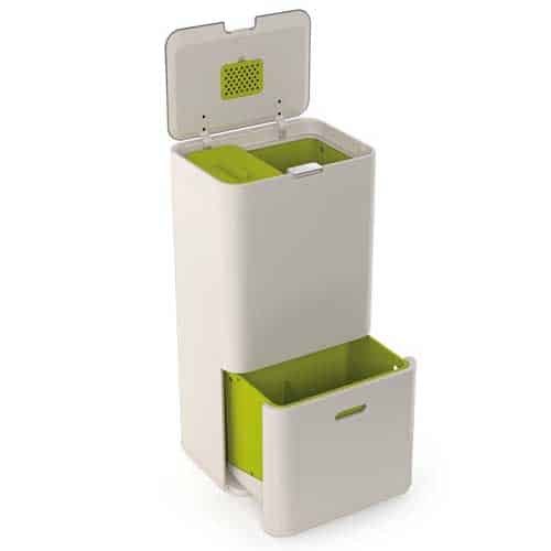 Dual Trash Cans Two Compartment Recycling Bins 10 Joseph Intelligent Waste Totem Recycling Bin 16 Gallons