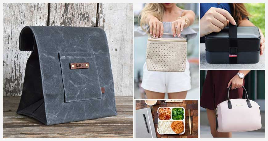 Reusable Stylish Lunch Tote Bags And Bo Work School