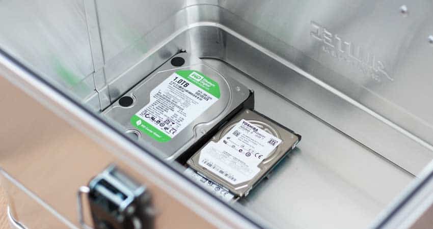 secured-container-with-lock-storing-hard-drives-ssds