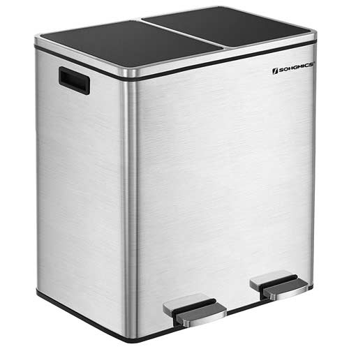 stainless steel kitchen garbage cans on sale