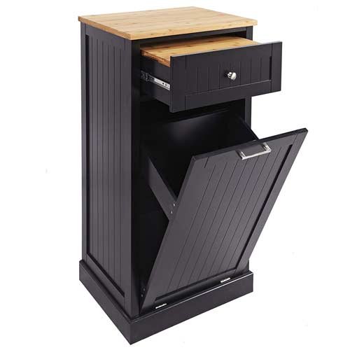 Best Trash Can Cabinets Tilt Out Free Standing Waste Bins