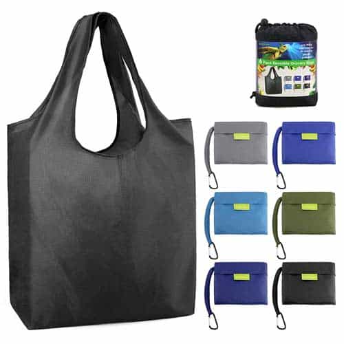 YB Foldable Shopping Bag Recyclable Grocery Tote Pouch Eco-Friendly Washable Bag 