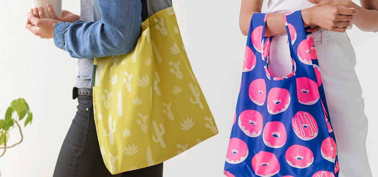 DIY Foldable Reusable Grocery Bags