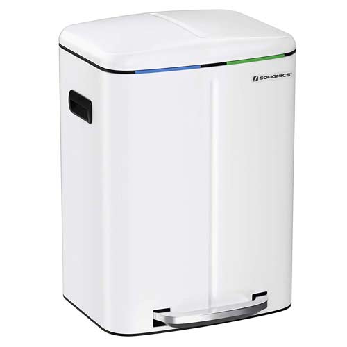 SONGMICS-40 L-Mülleimer-mit-2-Fächern
