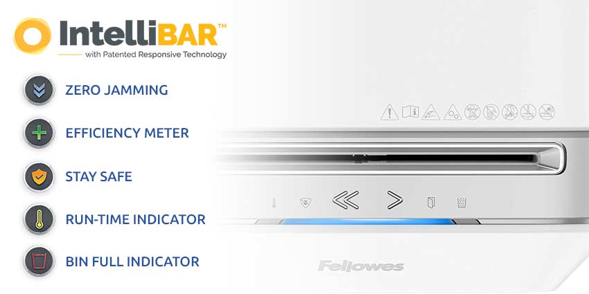 Fellowes-Powershred-LX-Series-Intellibar-Features
