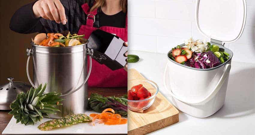 small-kitchen-counter-Compost-Bins