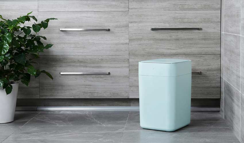 Details about   Garbage Container Bin Trash Can for Bathroom Powder Room Bedroom 1.3 Gallon 