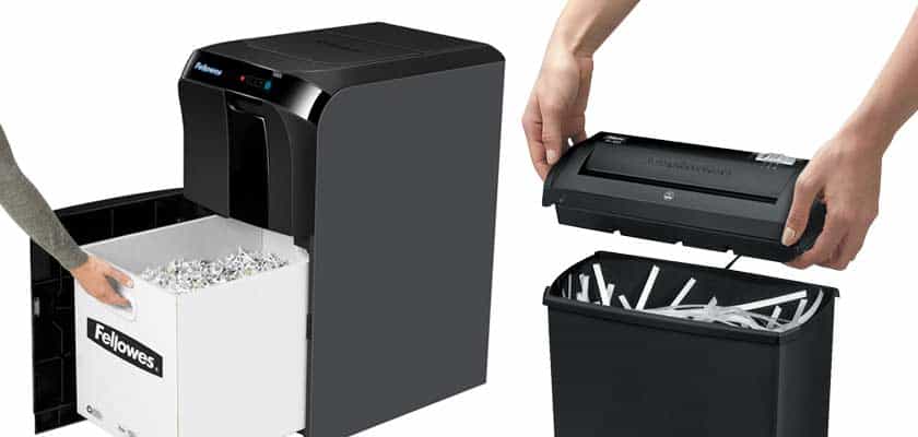 kleine-oder-große-Aktenvernichter-papierkorb-kapazität