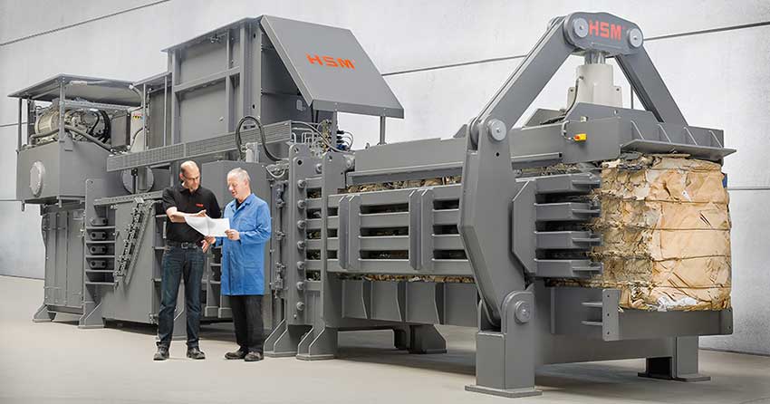 hsm-horizontal-cardboard-baler