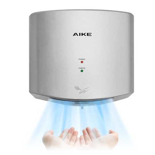 ARKSEN White Commercial Hand Dryer Automatic Sensor Surface Mounted Electric Hand Dry Mount Bathroom 1800 Watts 