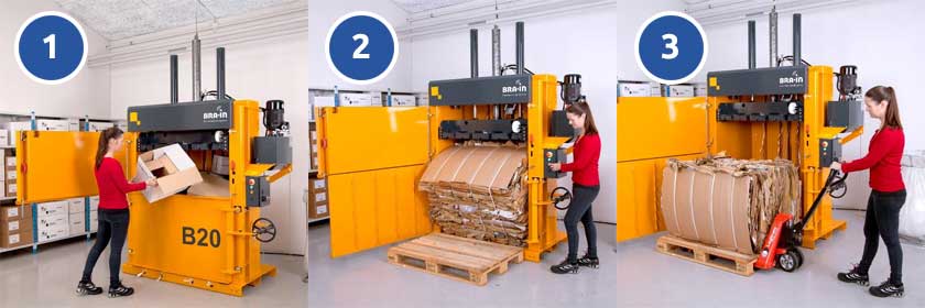 how-does-a-cardboard-baler-work